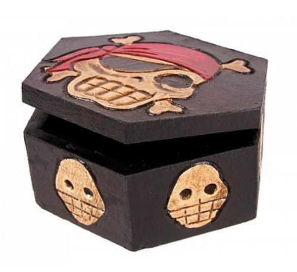 Piratenbox 6eck-Totenkopfbox