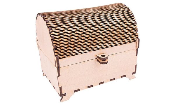 Handicraft Basteltruhe Schatzkiste aus Holz Bausatz