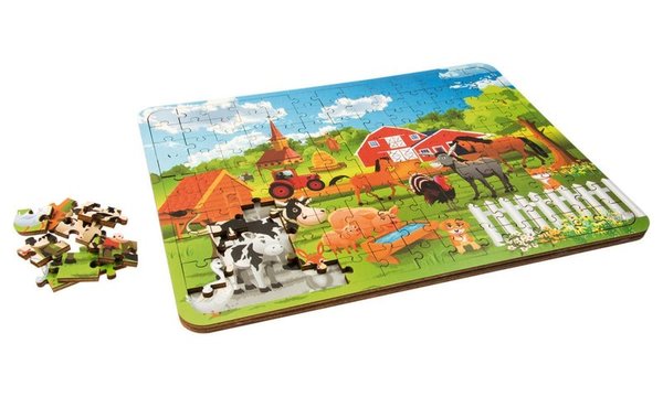 Holz-Puzzle Bauernhof 130 Teile