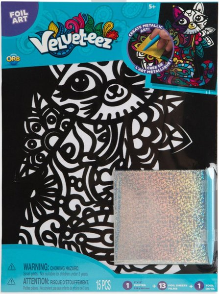 Velveteez Foil Art-Metallic-Folienkunst Katze