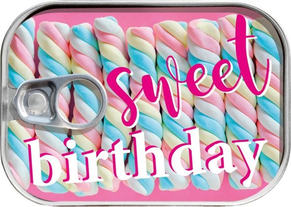Dosenpost "sweet birthday"