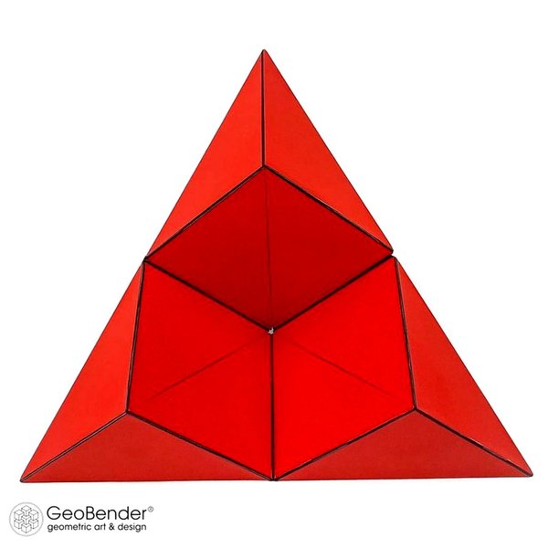 GeoBender Primary Farben - geometrischer Magnetwürfel 6x6x6 cm