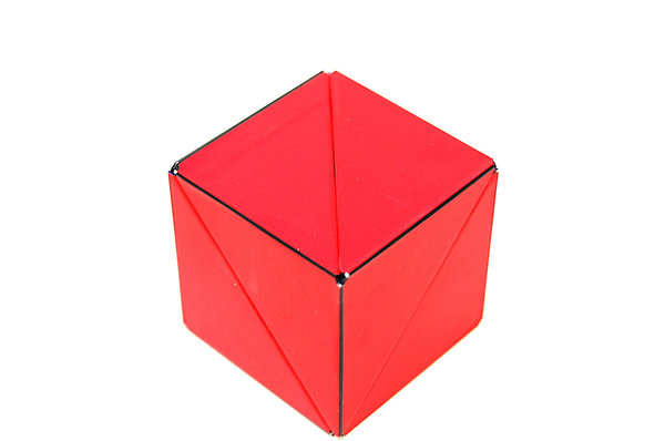 GeoBender Primary Farben - geometrischer Magnetwürfel 6x6x6 cm