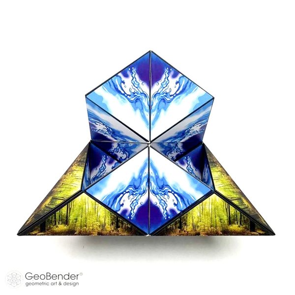 GeoBender Nautilus - geometrischer Magnetwürfel 6x6x6 cm