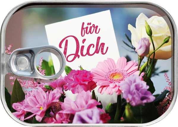 Dosenpost "für Dich" - Blumenstrauß