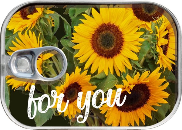 Dosenpost "for you" - Sonnenblumen