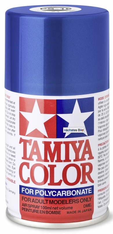 Tamiya Lexanfarbe Metallic Blau PS-16