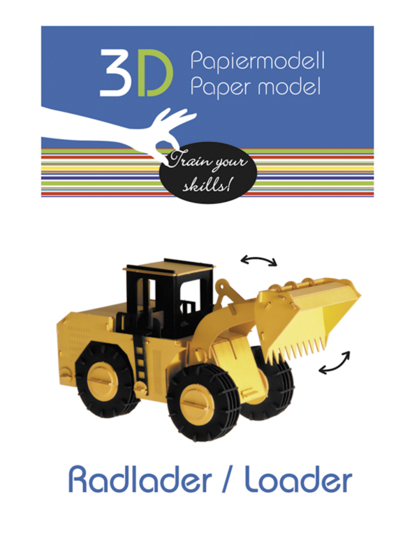 Radlader - 3D Papiermodell