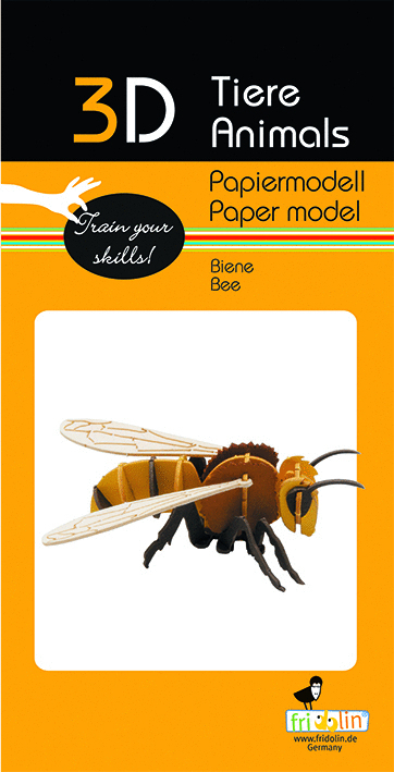 Biene - 3D Papiermodell
