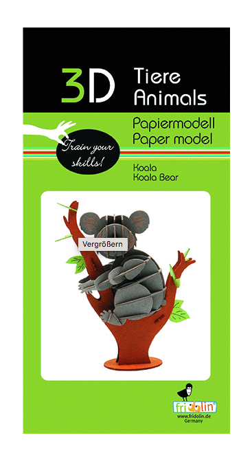 Koala - 3D Papiermodell